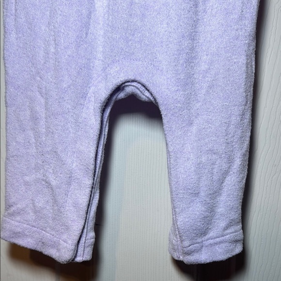 GAP Lavender Long Sleeve Romper with Ruffles Size 3-6 Months - Picture 4 of 7